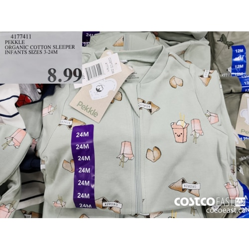 Pekkle Infant Organic Cotton Sleeper, 3-pack