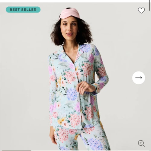 Floral Womens Pajamas | Long Sleeve Loungewear | Erin