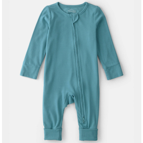 Baby PurelySoft 2-Way Zip Snug Fit Sleep & Play Pajamas - Blue | Carter's