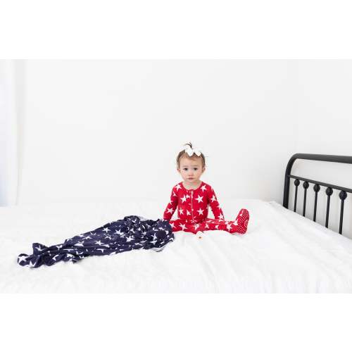 Red Star Ruffle Footed Onesie