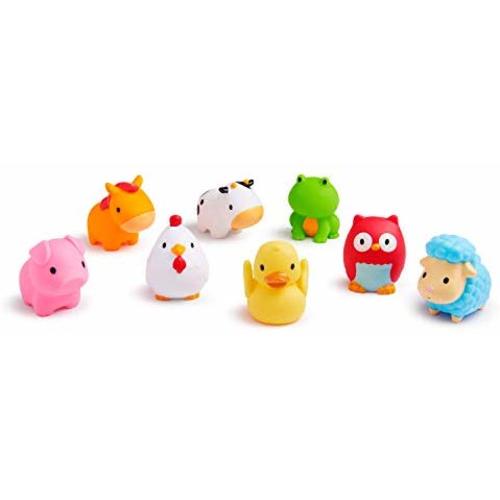 Munchkin Squirtin Bath Toy, Barnyard Friends - 8 Count
