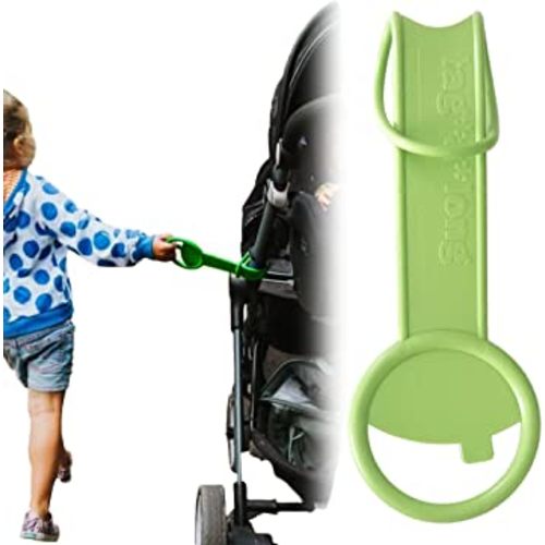 Tagalong Stroller Accessory for Child Safety | Toddler Must Have to Keep Kids Close | Toddler Travel Accessory - Links to Strollers, Backpacks, Shopping Carts - Disney Trip Essential - Green Tag
