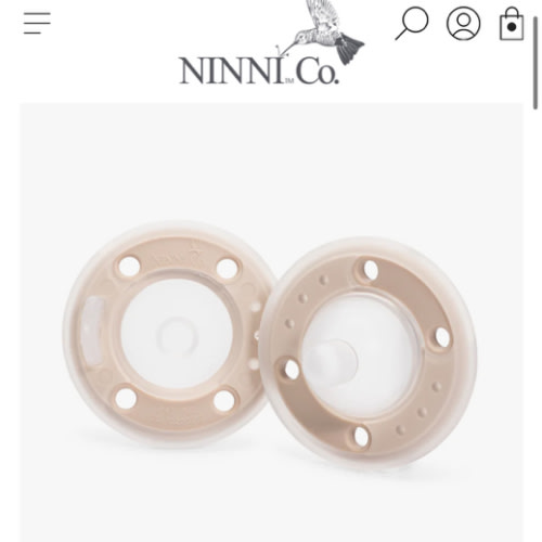 Ninni Pacifier Oatmeal 2 Pack