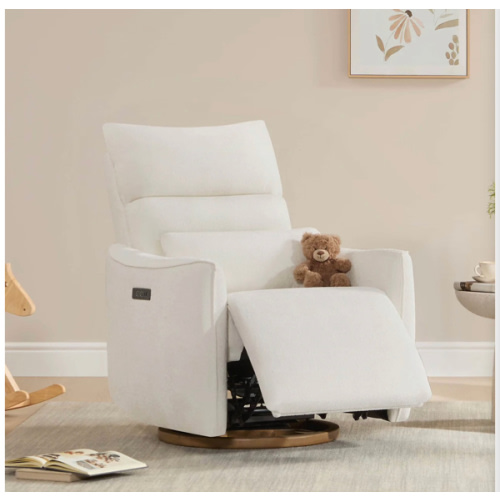 Janice Power Swivel Nursery Glider Recliner with Power Headrest