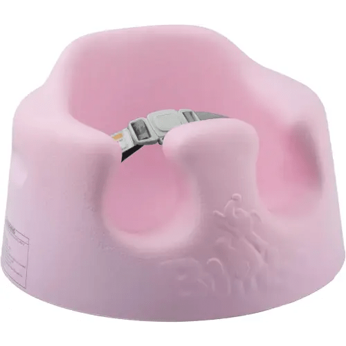 Bumbo Baby Infant Soft Foam Comfortable Support Wide Floor Seat with 3 Point Adjustable Harness for Ages 3 to 12 Months, Cradle Pink