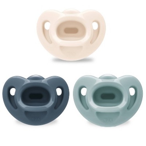 NUK First Choice Comfy Pacifiers 0-6m - Boy - 3pk