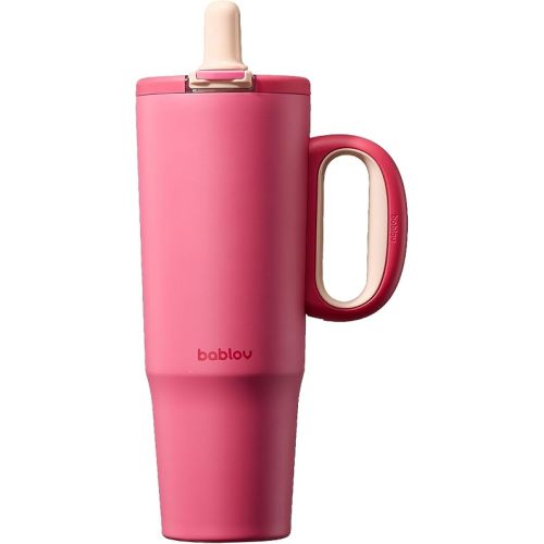 BABLOV Ceramic Lined Tumbler with Straw 40oz Insulated Coffee Tumbler
