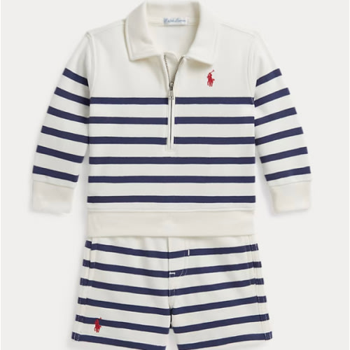 Striped French Terry Pullover & Short -24M