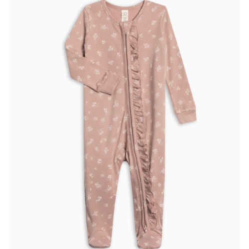 Neve Ruffle Zipper Footie