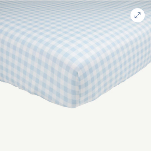 Sleep Tight Crib Sheet - Buckhead Blue Gingham