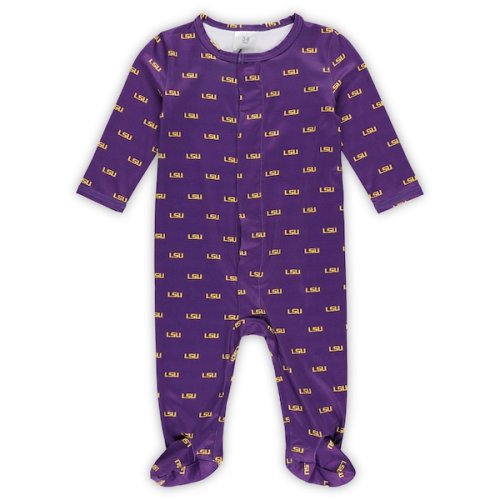 LSU Tigers ZooZatz Newborn & Infant Magnetic Closure Sleeper - Purple