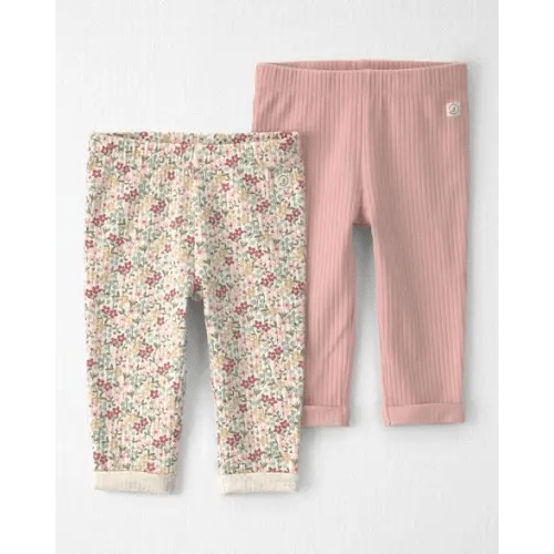Baby Girl 2-Pack Organic Cotton Leggings - Little Planet | Carter's
