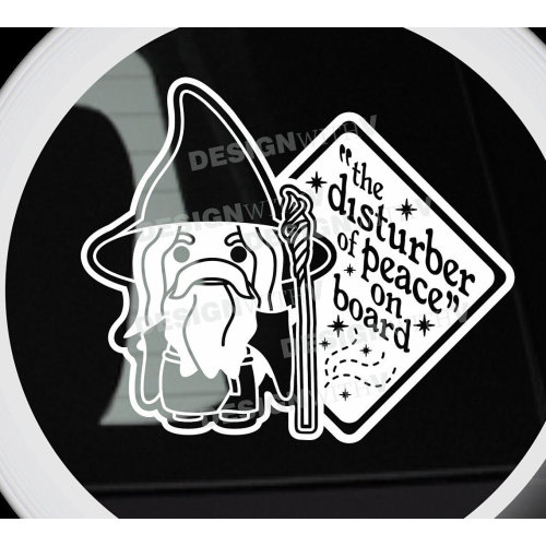 Baby On Board - Vinyl Car Decal - GANDALF 6&quot;x6&quot;
