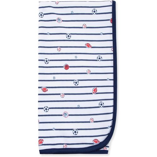 Little Me Clothes for Baby Boys' Sports Star Swaddling Receiving Blanket, 30 x 27 Inches