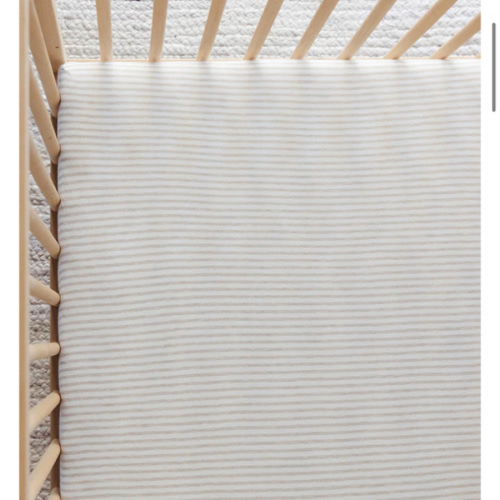 Driftwood Stripe Crib Sheet
