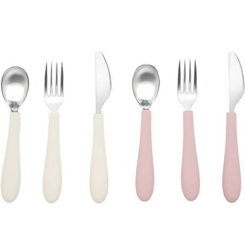 WeeSprout Kids Stainless Steel Utensils Set, Premium 18/8 Grade Silverware Set, Spoons Forks Knives