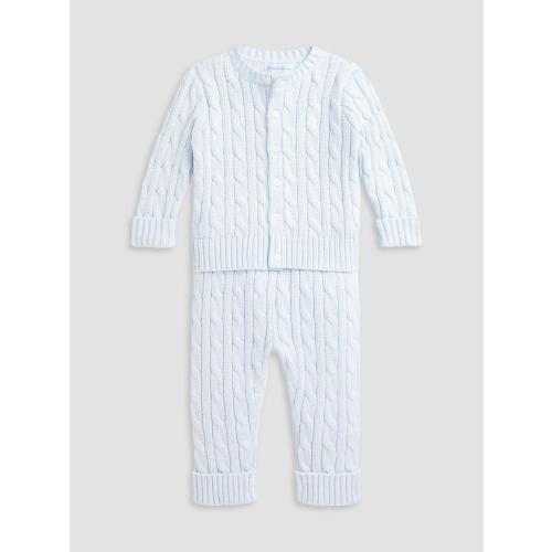 Polo Ralph Lauren Baby's Cable-Knit Cardigan & Pants Set | Saks Fifth Avenue