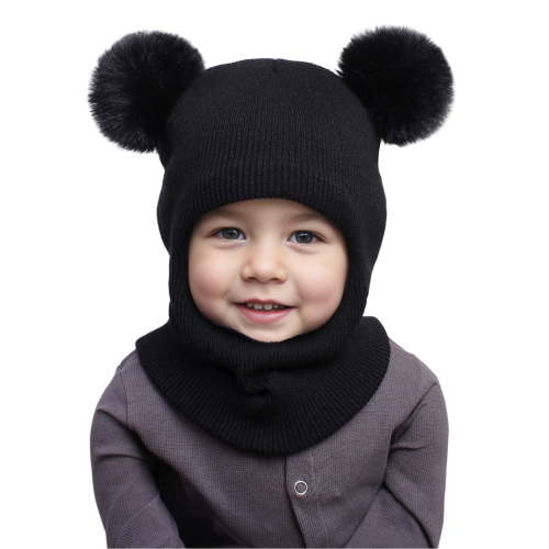 Qopobobo Toddler Hats Baby Beanie with Name, Custom Newborn Hat, Embroidered Baby Hat, Soft Cotton Infant Cap, Hospital Hat, Newborn Keepsake for Boy Girl Green Black,One Size