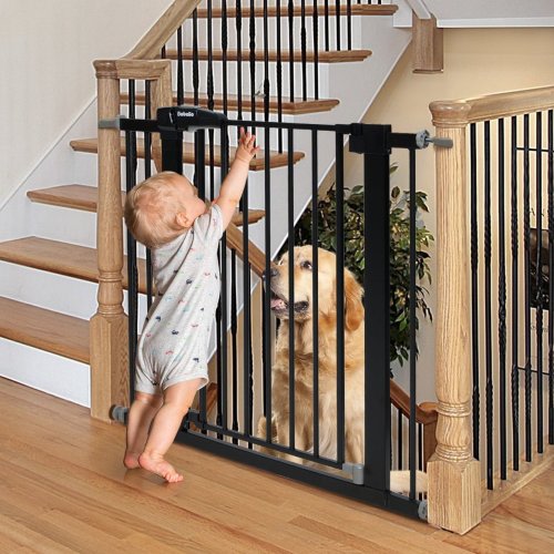 Pressure Mounted Baby Gate for Stairs & Dogs (26"-39.6") | Babelio C5