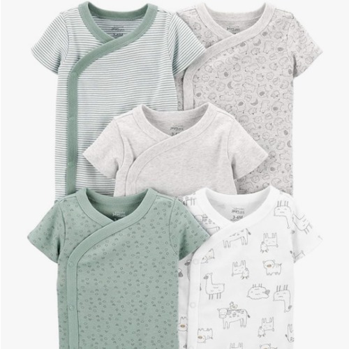 Simple Joys by Carter's Unisex Baby 5-pack Side Snap Short-sleeve Bodysuit