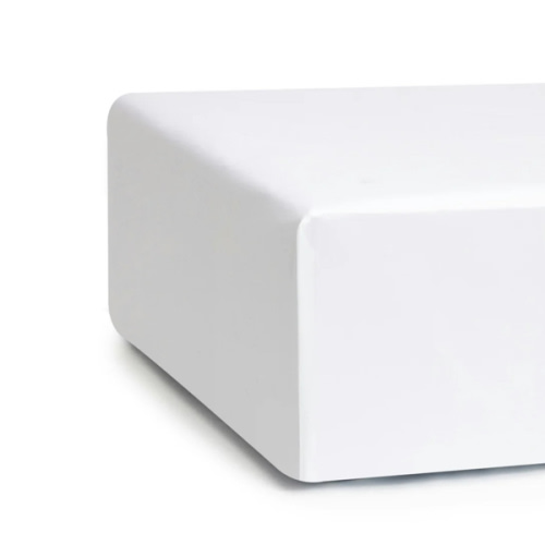 Luxe Premium Percale Crib Sheet in White