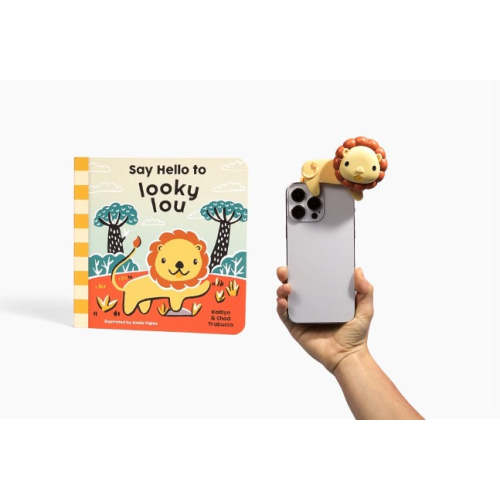 Looky Lou Rattle + Hello Lou Book Set | Phone Clip & Baby Storybook