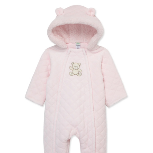 Pink Bear Quilted Pram