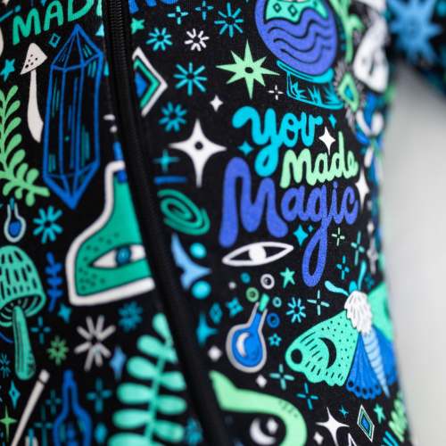 The Second-Skin Footie | Mystic Mama (Blue) | "You Made Magic" | Raising Mama