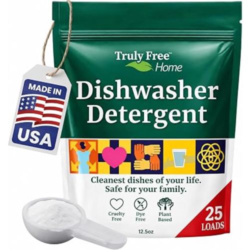 Truly Free Dishwasher Detergent Powder - 25 Loads - 12.5oz, Pack of 1