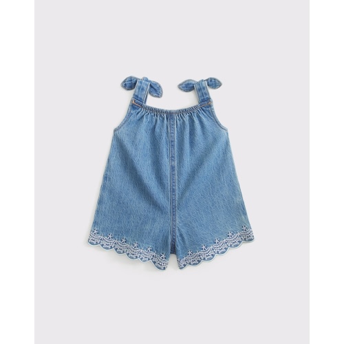 baby eyelet romper