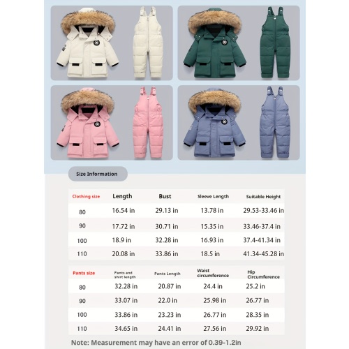 9-12 mths 2pcs set thickened winter down-insulated ski suit with artificial fur hood & full-zip jacket - windproof snow pants, machine washable outerwear for outdoor skiing, christmas, new year, - cold weather clothing (infant to) - relaxed fit, durable &