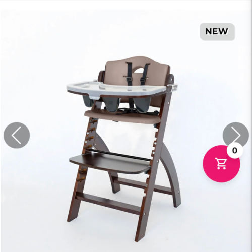 Beyond Junior® Y High Chair - Mahogony - Soft Mocha