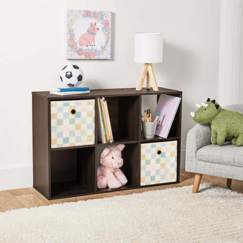 Mainstays 6 Cube Storage Organizer, Espresso