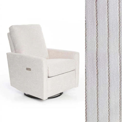 Oilo Drew Power Recliner  - Pecan Stripe