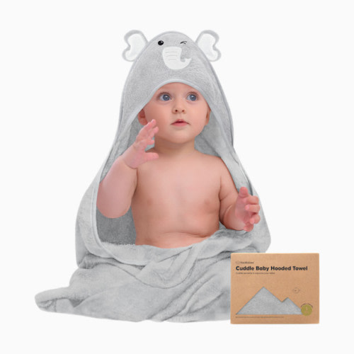 Cuddle Bamboo Viscose Hooded Towel - Elephant