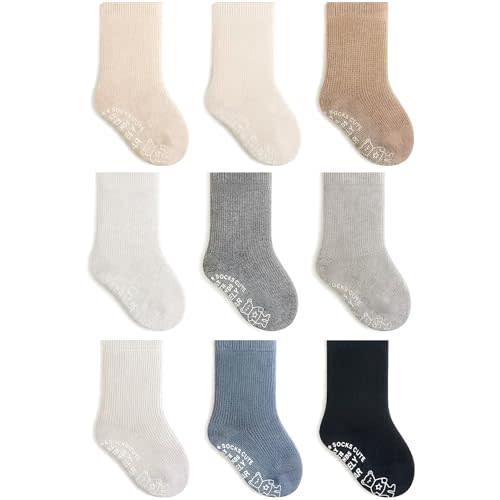 SHARELY SHEEP Toddler Socks Unisex Baby Baby Crew Cotton Cuff Socks for Infant Girls Stocking Stuffer for Kids 0-36 Months