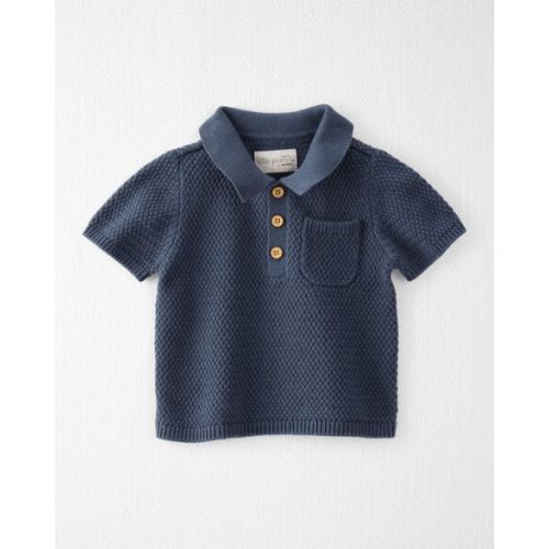 12mo Baby Organic Cotton Sweater Knit Polo - Little Planet | Carter's