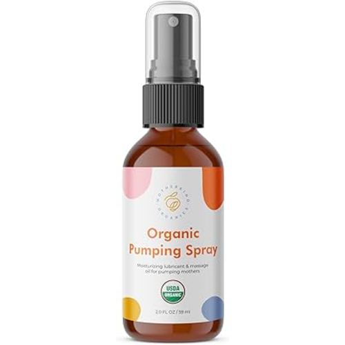 Motherkind Pumping Spray, Helps Chafing, Clogged Duct Relief, Lanolin-free Pump Spray Safe for Baby and Mama, USDA Certified Organic Breast Pump Spray, Soothing and Nourishing for Pumping Moms (2 oz)