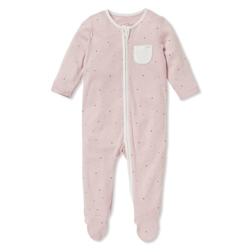 Clever Zip Dino Print Fitted One-Piece Footie Pajamas