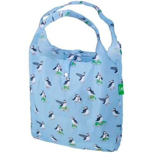 ECO CHIC Foldable Reusable Grocery Bags - Foldable Grocery Bags - Lightweight, Recycled & Reusable Shopping Bag - Waterproof, Packable Tote Fitting in Fine Grocery Bag Carrier
