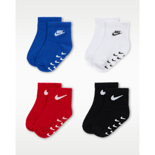 Nike Baby Logo Gripper Socks (4 Pairs). Nike.com