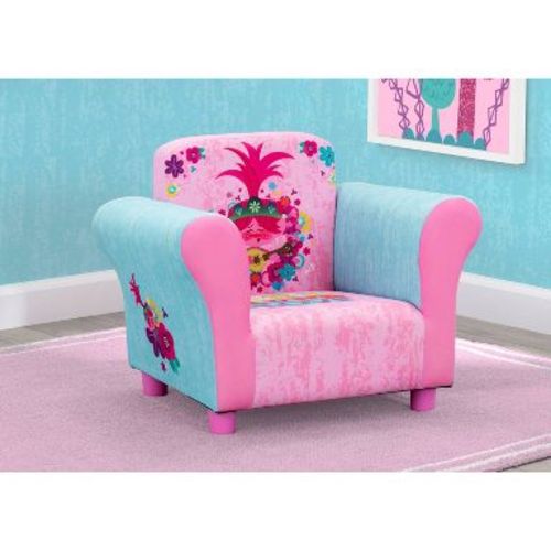 Delta Children Trolls World Tour Upholstered Kids' Chair: Poppy, DreamWorks, Ages 3+