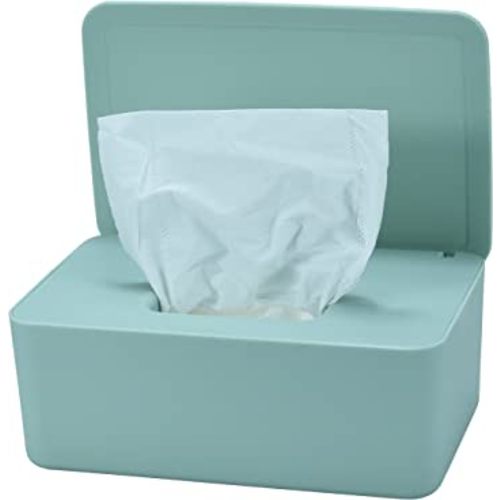 Diaper Wipes Dispenser, Baby Wipes Case, Baby Wipe Holder Keeps Diaper Wipes Fresh, Wipe Container with Non-Slip Feet (Green)