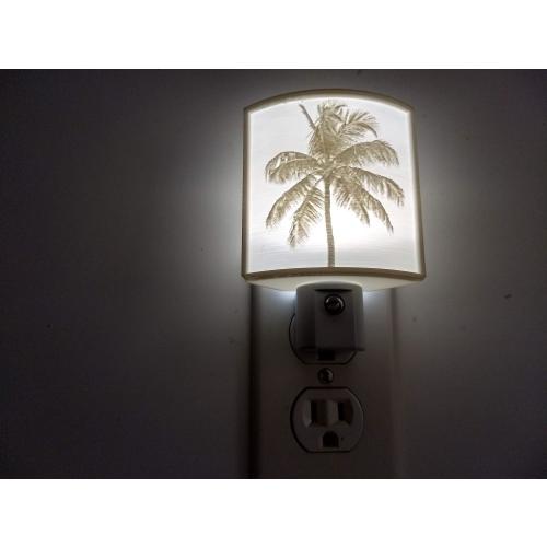 Night light wall plug in PALM TREE