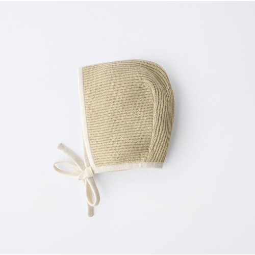 CONTRAST TRIM BONNET - Olive Green | ZARA United States