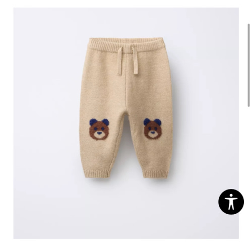 TEDDY BEAR KNIT JOGGING PANTS - taupe brown | ZARA United States