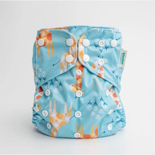 Animals and Insects: Essentials Pocket Cloth Diaper with Athletic Wicking Jersey, Grows with your Baby