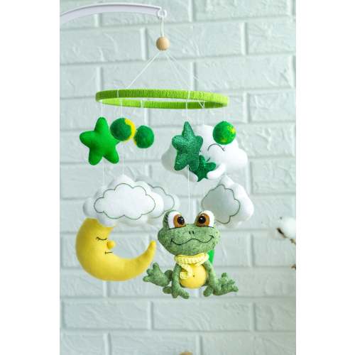 Frog and Stars Baby Mobile