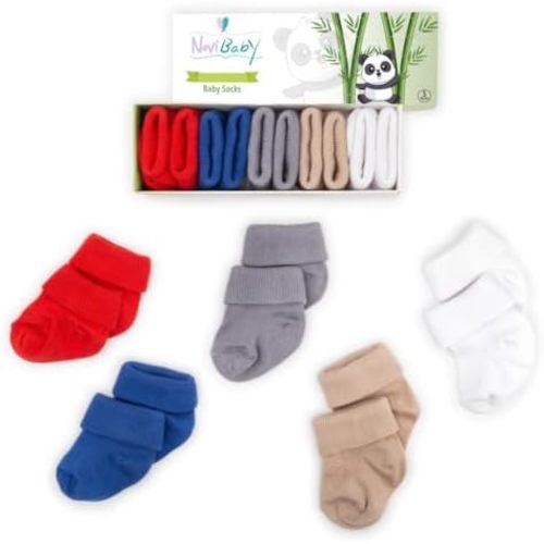 Baby Socks 0-6 Months, 6-12 Infant Ankle Socks for Boys and Girls, Essential Baby Items for Newborns
