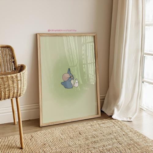 Totoro Nursery Print | Studio Ghibli Fan Art